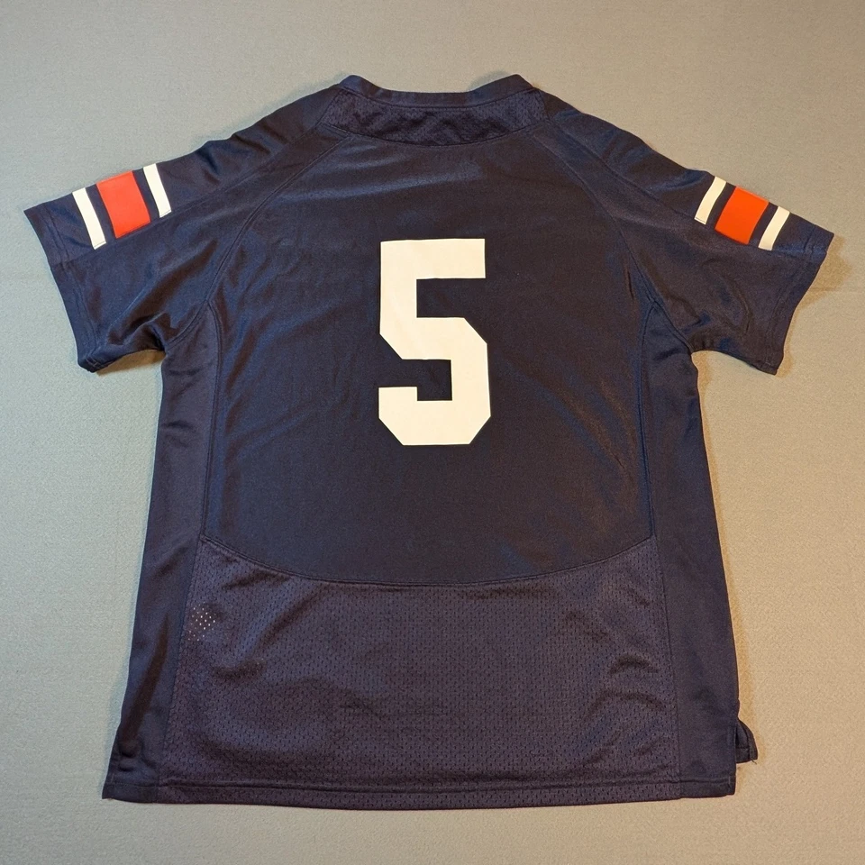 Auburn University Tigers Under Armour Football Jersey #5 Men's Youth XL Navy - Image 2 of 4