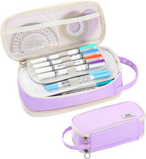 Pencil Case Large Zipper Pencil Pouch for Girls Kids Teens Adults Aesthetic Penc