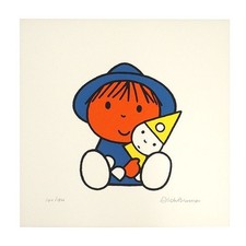 Dick Bruna Doll Silkscreen Signed 94/100 Miffy Creator Limited Print