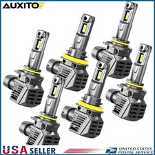 Aux 90059006h11 Led Bulbs Combo Headlight Fog Light Kit White High Low Beam M5