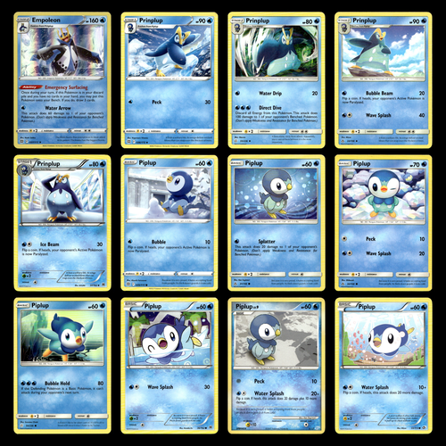 12x Empoleon Prinplup Piplup Lot 37 Sword Shield Brilliant Stars Pokemon Cards - 第 1/2 張圖片