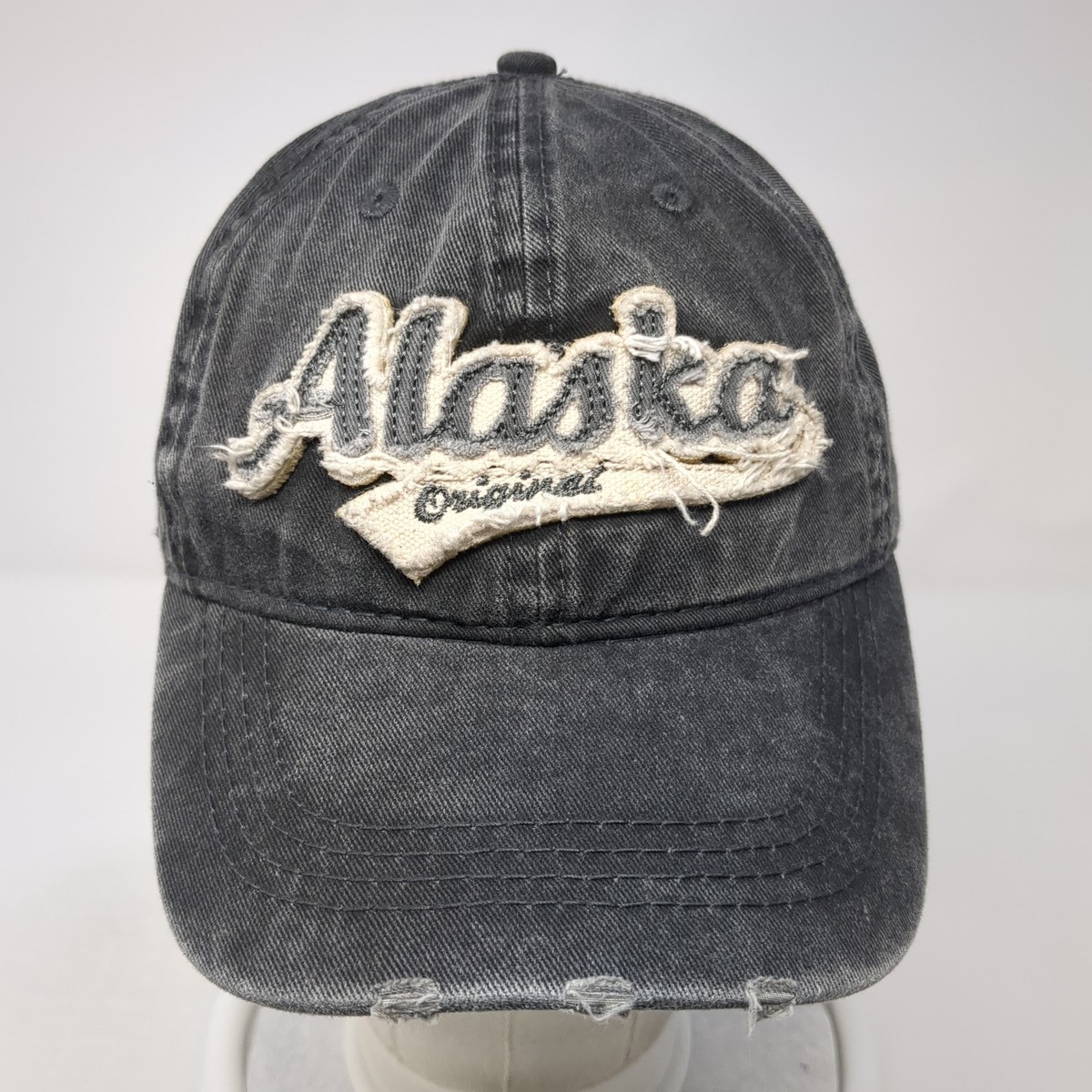 Alaska Original Baseball Cap Gray One Size Adjustable Embroidered