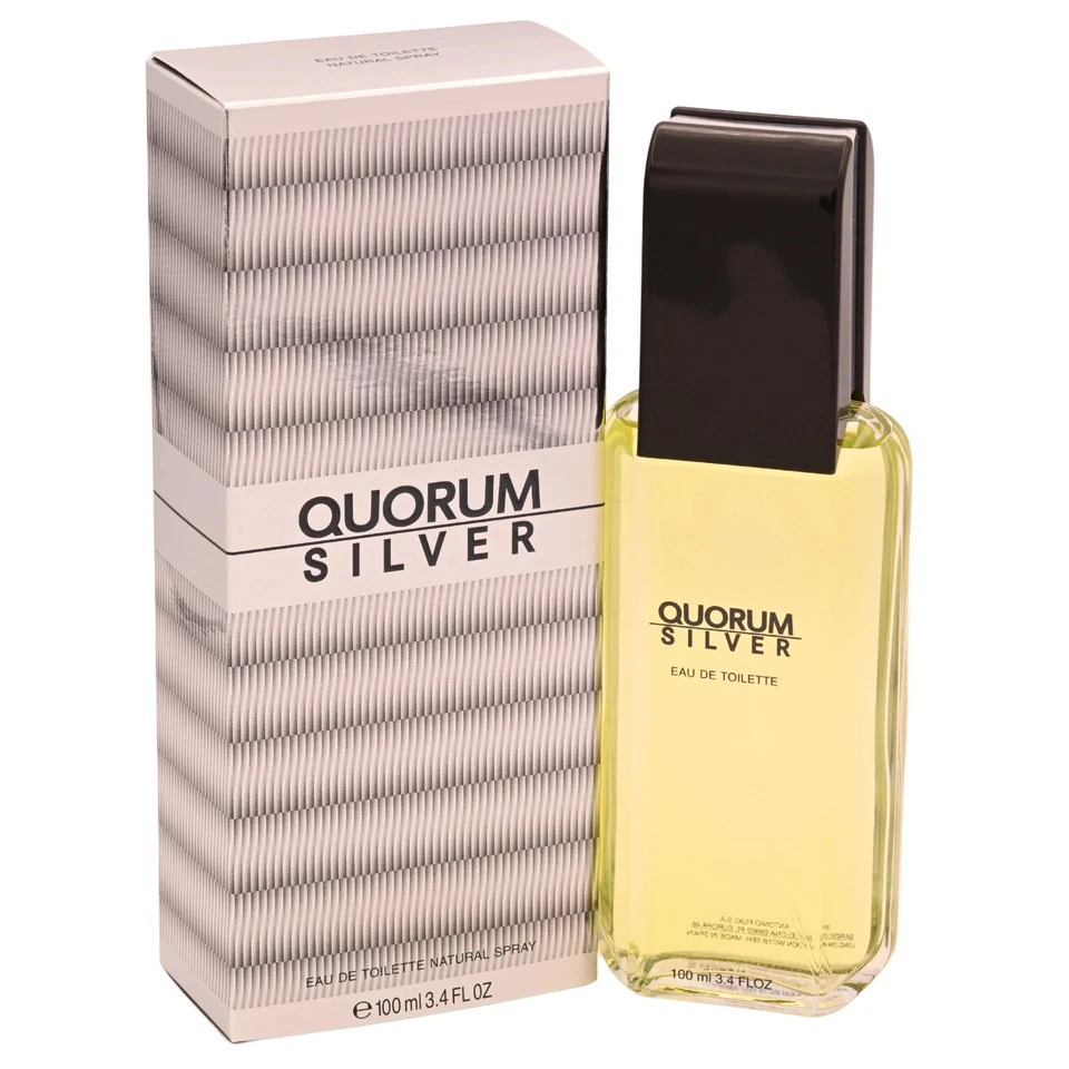 QUORUM SILVER by Antonio Puig 3.3 / 3.4 oz EDT For Men NEW IN BOX