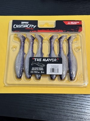 Rapala Crush City  The Mayor  3.5  Swimbait  Purpledescent