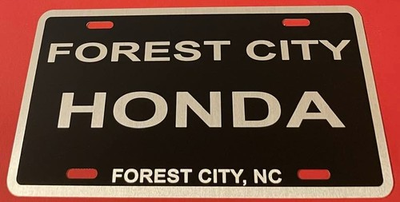 #ad Forest City Honda Dealership Booster License Plate North Carolina FLAT $29.99