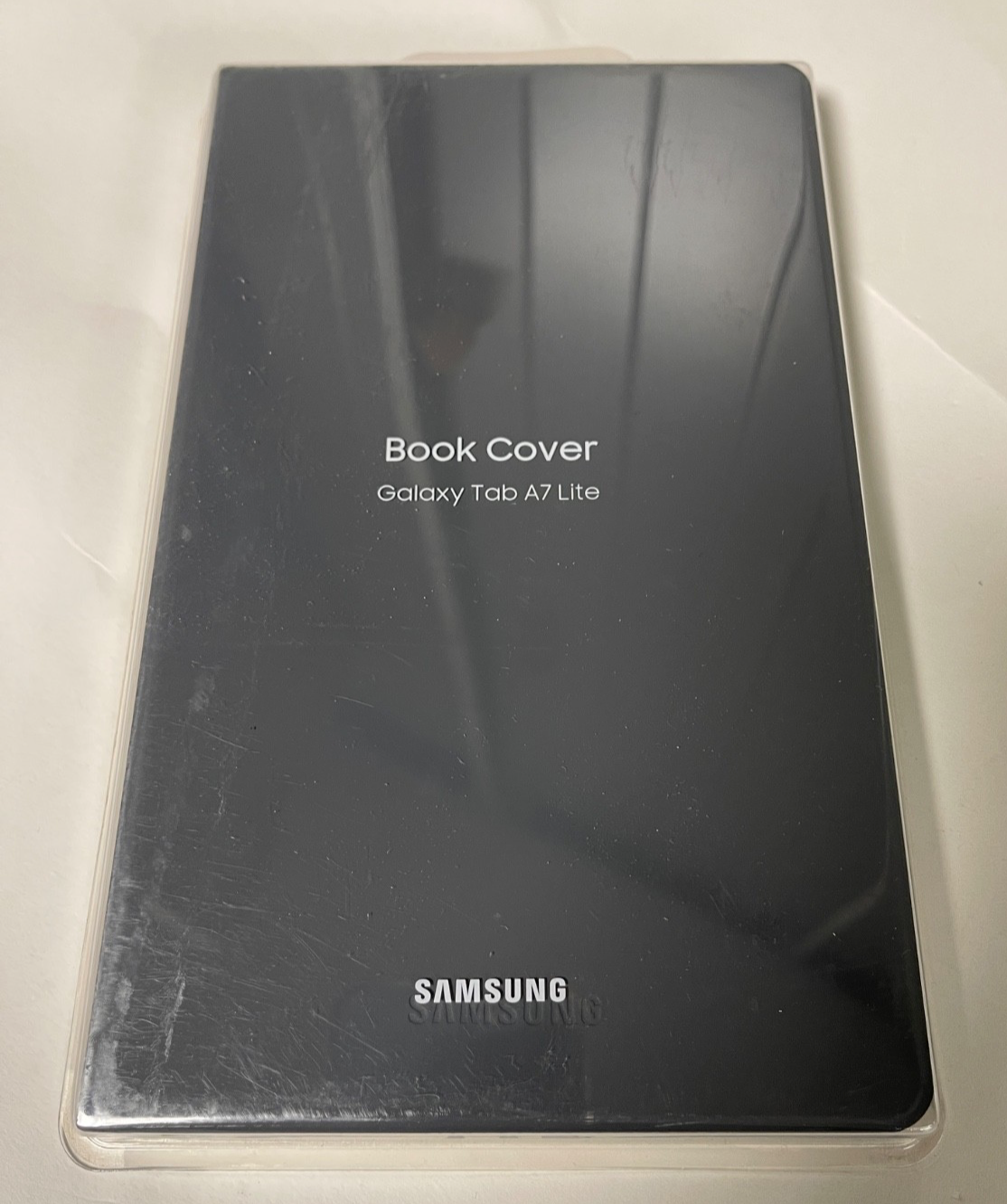 Official Genuine Samsung Galaxy Tab A7 Lite Book Cover Case - Dark Grey EF-BT220