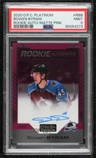 2020 O-Pee-Chee Platinum Rookie Matte Pink 31/99 Bowen Byram PSA 9 MINT Auto s9v