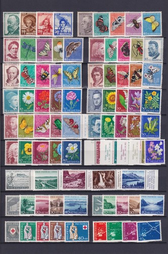 SCHWEIZ. 1940/1958. 33 KOMPLETTSÄTZE POSTFRISCH
