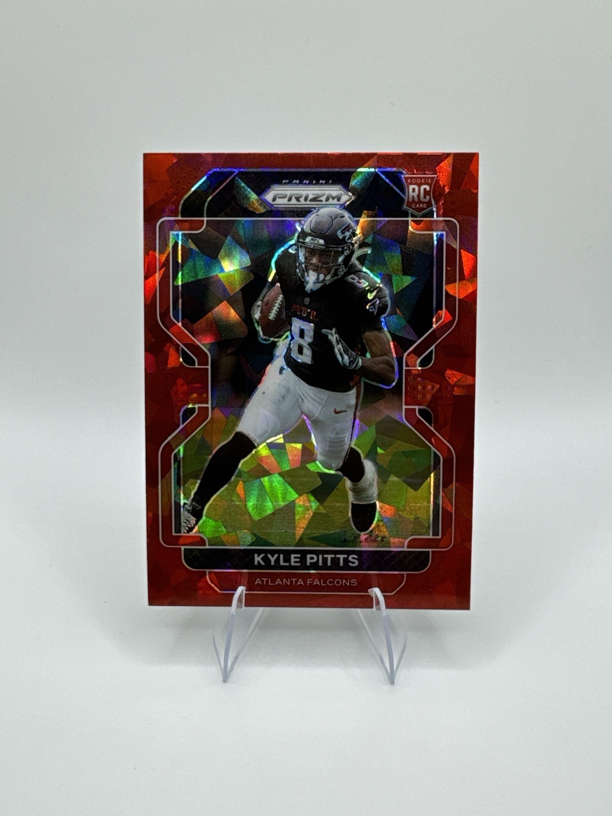 2021 Panini Prizm - Rookie Kyle Pitts #341 Red Ice Prizm (RC) Clean!