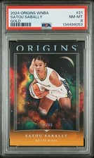 2024 Panini Origins WNBA #21 Satou Sabally Gold Parallel /10 SSP PSA 8 NM/MT