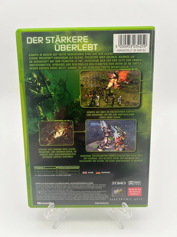 Microsoft Xbox Spiel - Aliens vs. Predator: Extinction mit OVP, FSK16 - Bild 3 von 3