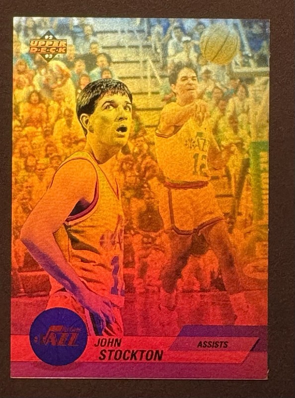 1992-93 Upper Deck - Award Winners Holograms John Stockton #AW2