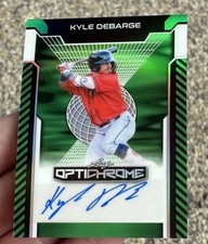 Kyle Debarge Auto /6 Green - 2025 Leaf Optichrome Baseball BA-KDB Twins 