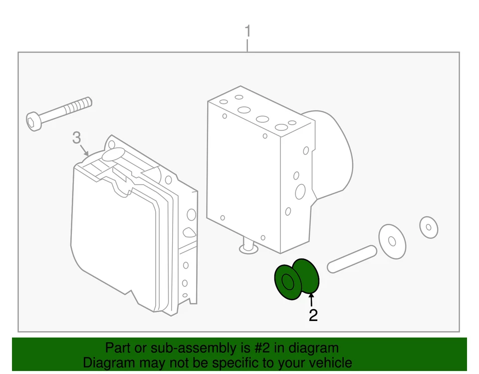 Genuine GM Brake Pressure Modulator Valve Insulator 92171068 - Imagem 4 de 4