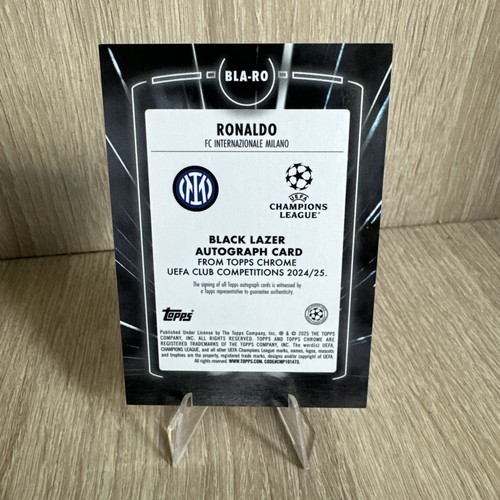 Ronaldo R9 Topps UCC 2024/25 Auto /50 Internazionale Milano Mailand Black Lazer - 第 5/5 張圖片