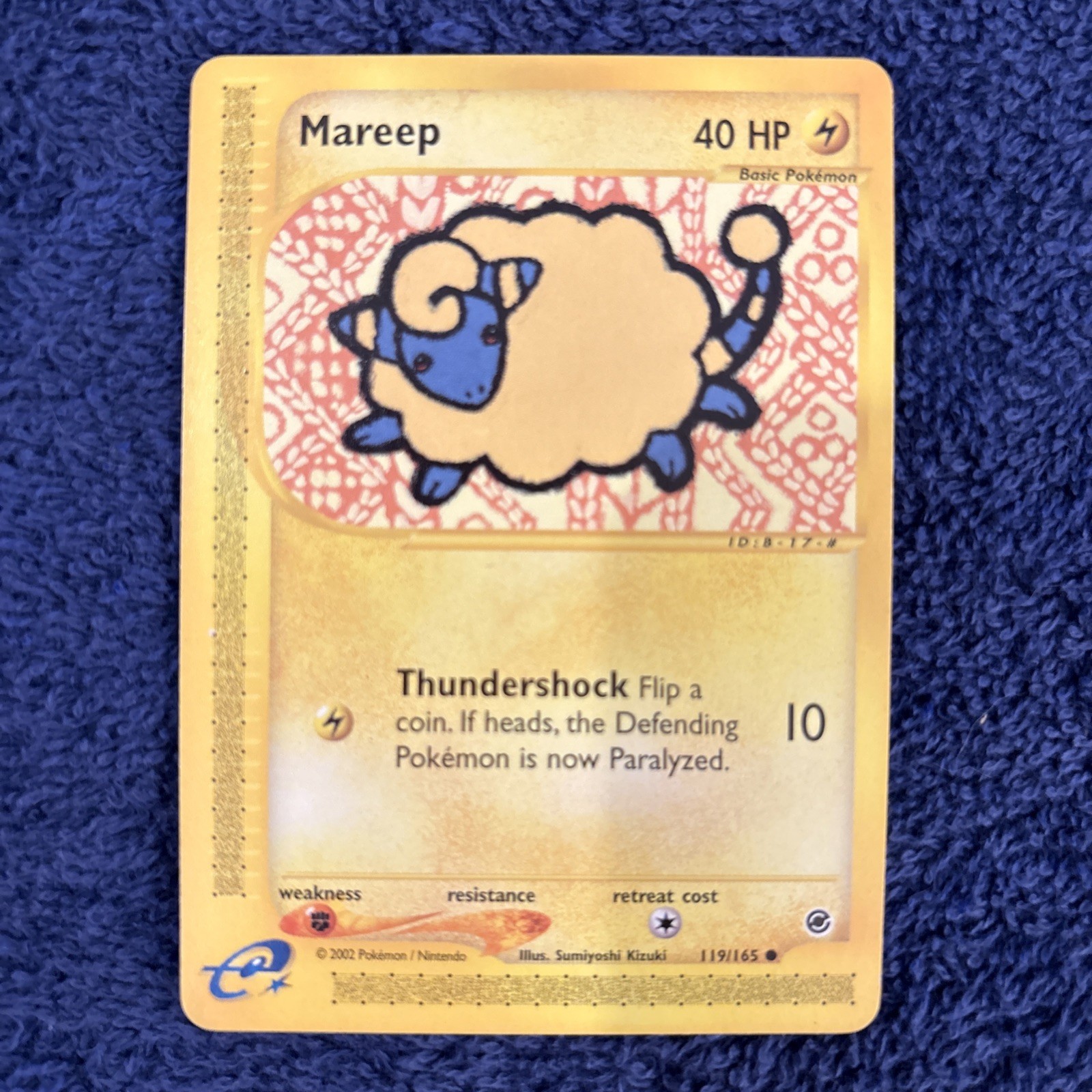 2002 VINTAGE Pokemon MAREEP 119/165 REGULAR EXPEDITION e-READER -NM/MINT
