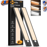 Led Schrankbeleuchtung 26Cm Aufladbar Bewegungsmelder 3 Farben 5 Helligkeiten