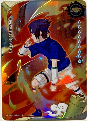 Sasuke Uchiha NRSA01-SSR-022L3 Naruto Kayou Heaven Scroll Series 1