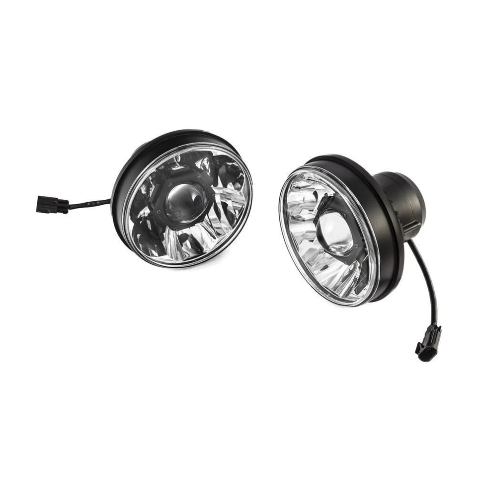 KC Hilites Gravity LED PRO 7" Headlights Pair Fits 2007-2018 Jeep Wrangler JK - Image 2 of 4
