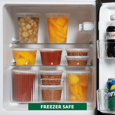 Food Storage Containers 50 Set 25 Oz Plastic Deli Containers with Lids, Sli...