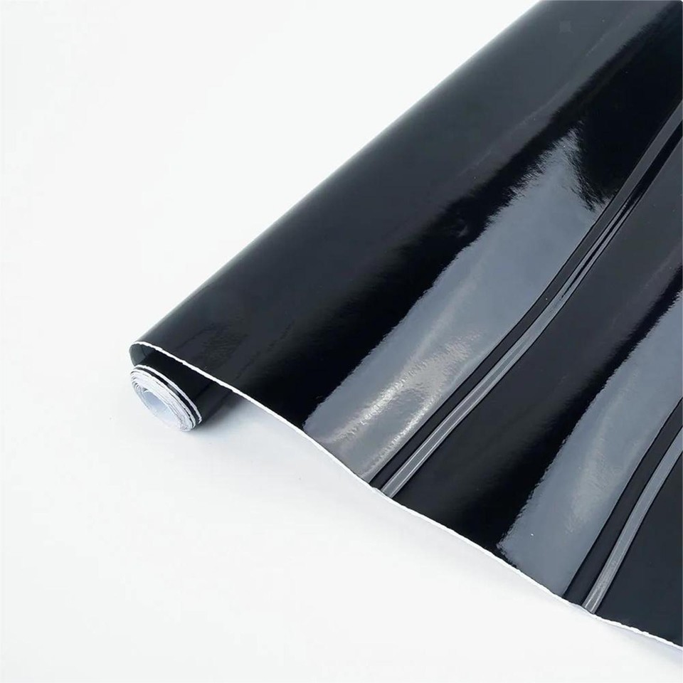Generic Sticker Generic Vinyl Wrap 1.52M Black Removable Accessories Sturdy PVC Car ...