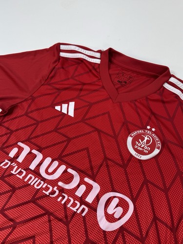 Adidas Hapoel Tel Aviv Fútbol Kit Camiseta Camiseta Hombre Talla Pequeña - Imagen 3 de 10