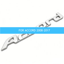 Trunk Lid Letter Emblem Fit For Accord 2008-2017 3d Rear Nameplate Silver Badge
