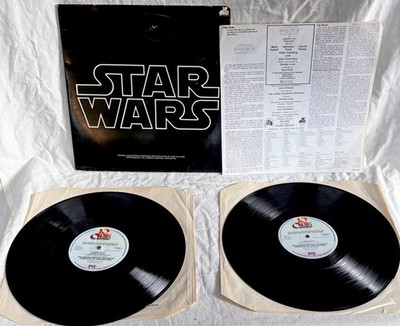 1977 Star Wars Original Movie Soundtrack 2 LP Vinyl 20th Century records BTD 541