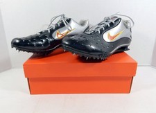 2007 Utah State Aggies Nike Monsterfly Silver/Black Track Spikes Size 8.5