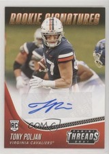 2021 Panini Chronicles Draft Picks Orange Tony Poljan #TS-TPJ Auto 0y2q