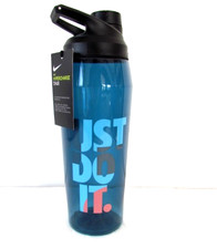 Nike Hypercharge Chug Water Bottle Blue Graphic 32oz Twist Cap No Leak BPA Free