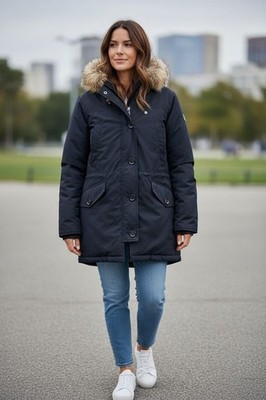 Women Polo Ralph Lauren Puffer Jacket Black 40 / L