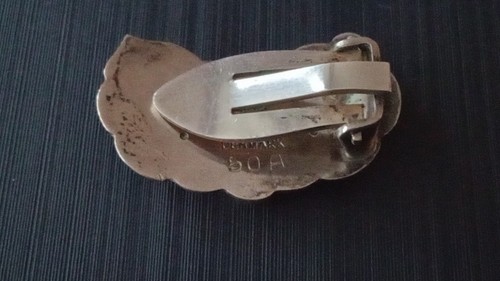 Georg Jensen Sterling Silver Single Clip On Earring No 50 A. - Picture 2 of 8