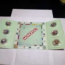 Monopoly Legends of the Board 2026 Silver Plated 50p Set Ltd 999 Solomon Islands