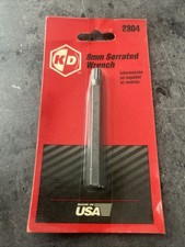 KD Tools 2304 8mm Serrated Wrench Triple Square XZN Bit Made in USA New NOS