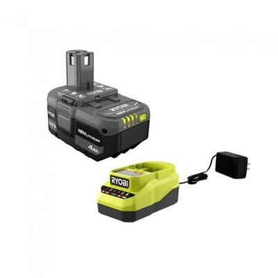 RYOBI 18V ONE+ 4.0Ah Starter Kit - PCL104K1 Black