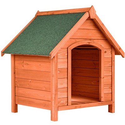 Hundehütte Holz XXL Massiv Hundehaus Hundehöhle Hundehäuschen Outdoor Spitzdach