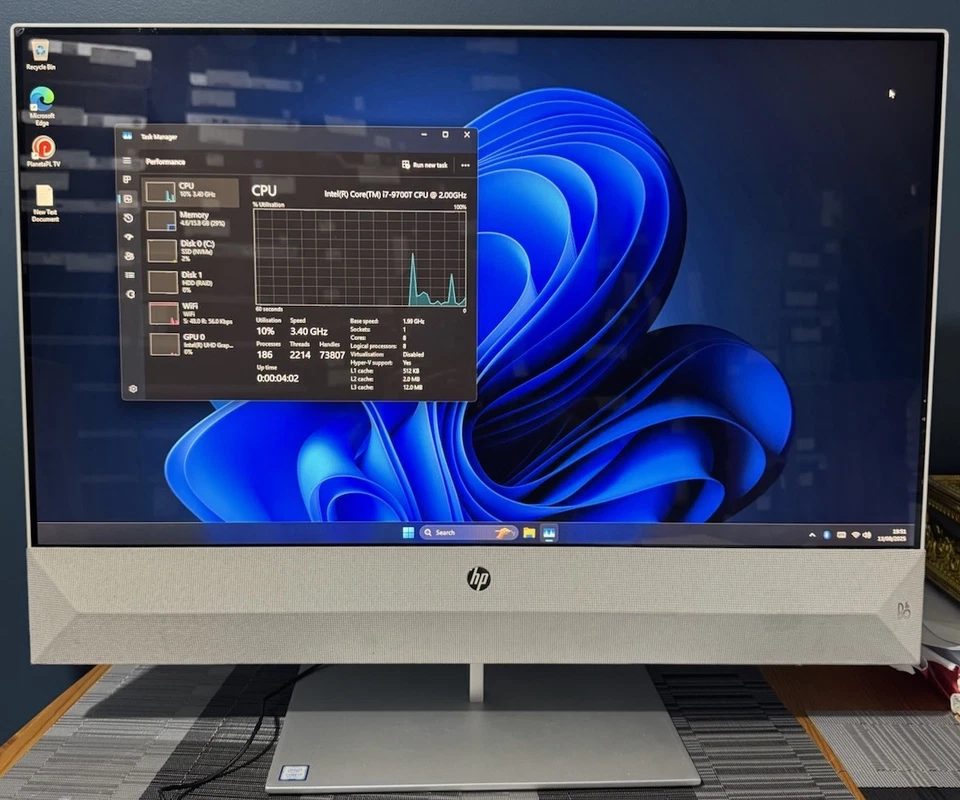 Hp Pavilion 27” All-in-One Core i7 9700T | 16Gb | 512GB SSD + 1TB HDD | AIO PC - Image 3 of 4