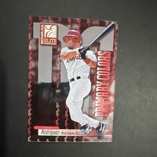 Donruss 2001 Elite Primary Colors Ivan Rodriguez #PC-9 Red /975 Rangers