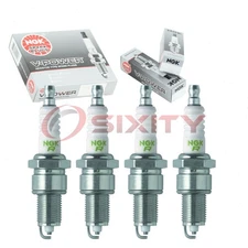4 pc NGK 90178 ZGR5A-4 V-Power Spark Plugs for Ignition Wire Secondary  mh