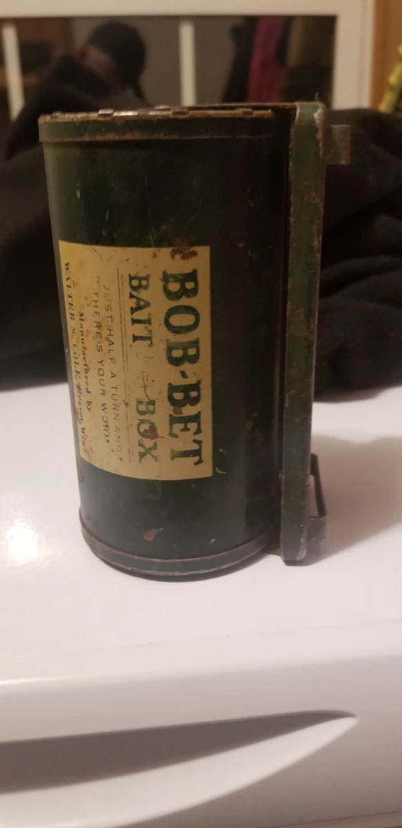 Boîte Métal Ancienne Pour Appâts De Pêche - Vers, Grillons - Bon état
