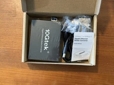 10Gtek Gigabit Ethernet Media Converter G0101-SCX2 10/100/1000M 5VDC RJ-45 TX/RX