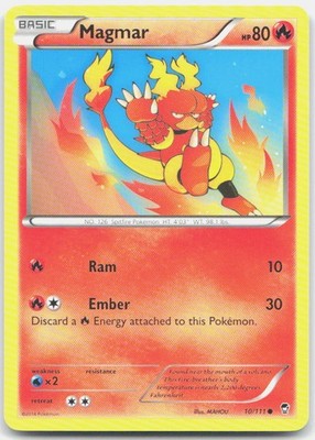 Magmar Normal Common XY - Furious Fists 10/111 NM