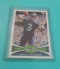 2012 Topps Russell Wilson Rookie Card RC Seattle Seahawks. rookie card picture