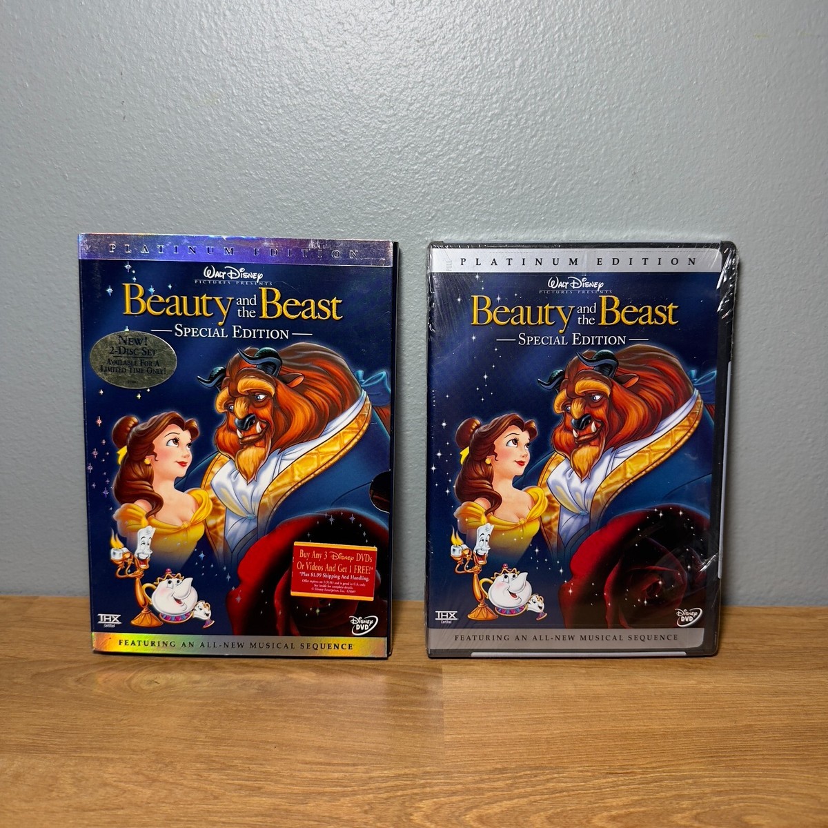 Beauty and the Beast DVD 2002 2-Disc Set Platinum Special Edition
