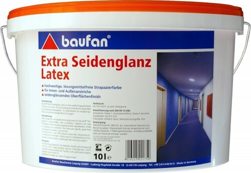 Baufan Extra Satin Sheen Latex E.L.F. 10 L Acrylic Dispersion Paint White