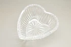 Vintage Waterford Crystal Cut Glass Heart Shaped Candy Dish