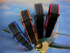 NATO G10 ® EDGE™ PVD watch band strap Heavy HD Nylon RAF stitched bond IW SUISSE