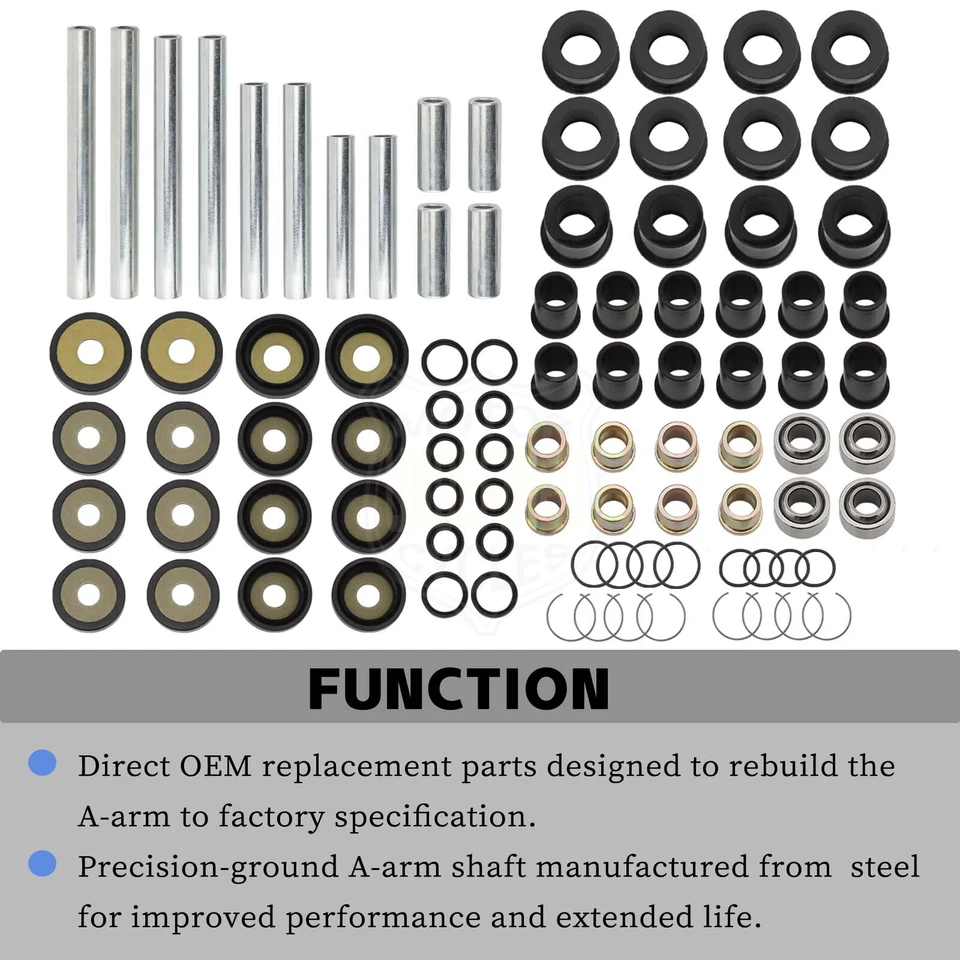 前后 A 型臂衬套重建套件适用于本田 TRX650 Rincon 03-05 TRX680 06-19 — 第 4/4 张图片