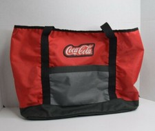 Coca-Cola Tote Bag-Nylon Canvas-Water Resistant-Famous Logo 